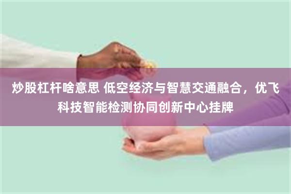 炒股杠杆啥意思 低空经济与智慧交通融合，优飞科技智能检测协同创新中心挂牌
