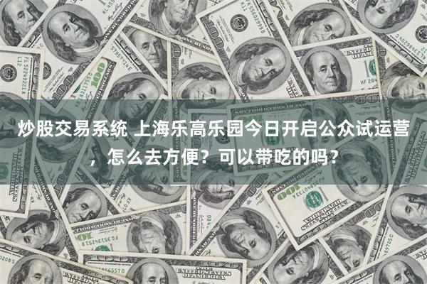 炒股交易系统 上海乐高乐园今日开启公众试运营，怎么去方便？可以带吃的吗？