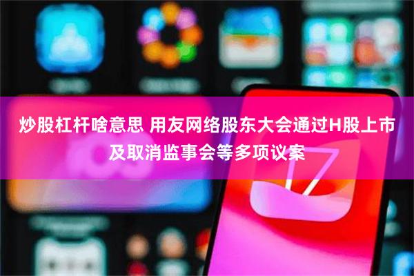 炒股杠杆啥意思 用友网络股东大会通过H股上市及取消监事会等多项议案