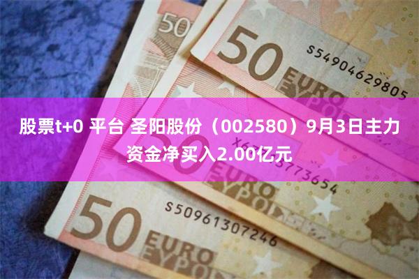股票t+0 平台 圣阳股份（002580）9月3日主力资金净买入2.00亿元