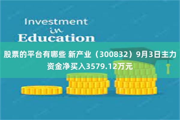 股票的平台有哪些 新产业（300832）9月3日主力资金净买入3579.12万元