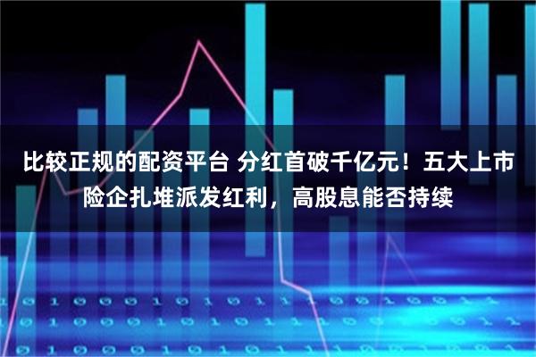 比较正规的配资平台 分红首破千亿元!五大上市险企扎堆派发红利,高股息能否持续