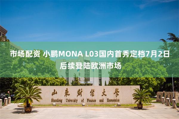 市场配资 小鹏MONA L03国内首秀定档7月2日 后续登陆欧洲市场