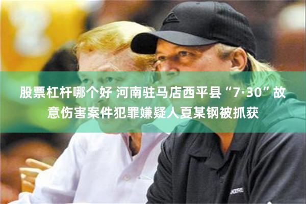 股票杠杆哪个好 河南驻马店西平县“7·30”故意伤害案件犯罪嫌疑人夏某钢被抓获