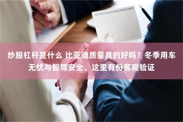 炒股杠杆是什么 比亚迪质量真的好吗？冬季用车无忧与智驾安全，这里有份客观验证
