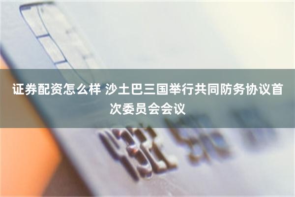 证券配资怎么样 沙土巴三国举行共同防务协议首次委员会会议
