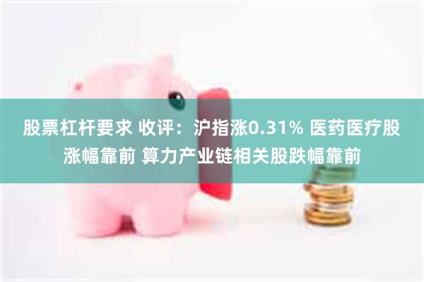 股票杠杆要求 收评：沪指涨0.31% 医药医疗股涨幅靠前 算力产业链相关股跌幅靠前