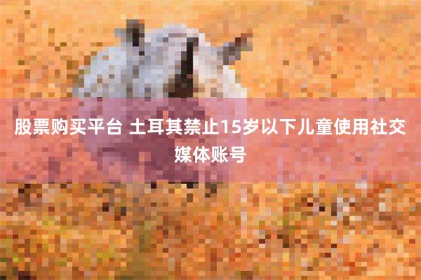 股票购买平台 土耳其禁止15岁以下儿童使用社交媒体账号